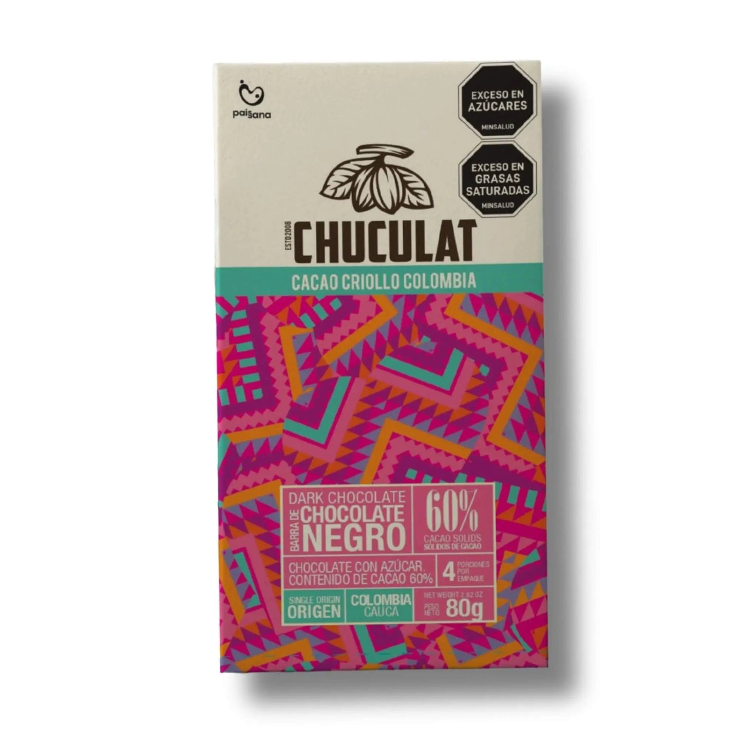 CHUCULAT Cauca 60% Single-Origin Dark Bar