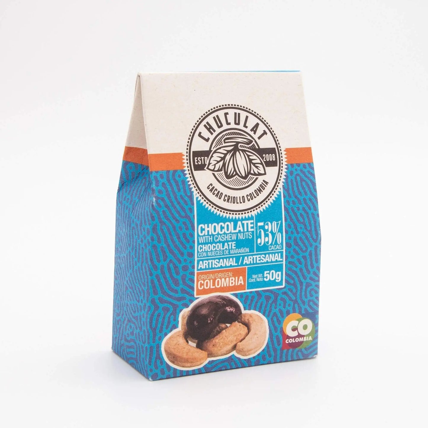 CHUCULAT Dark Chocolate Covered Marañón Gragee (50g)