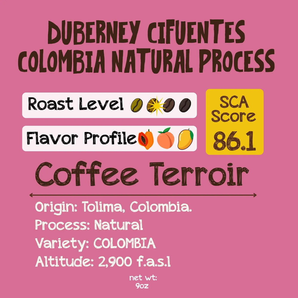 Duberney Cifuentes COLOMBIA Variety Natural Process
