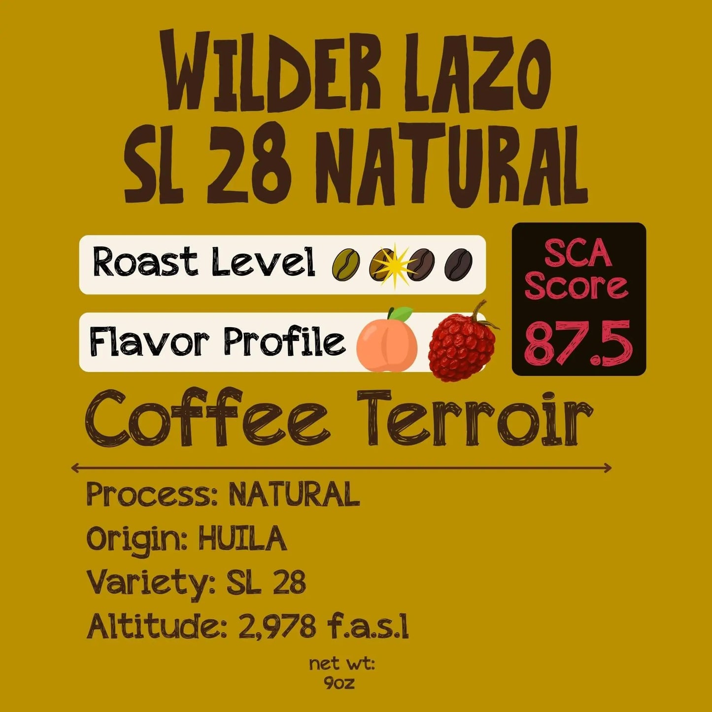 Wilder Lazo SL 28 Natural Process